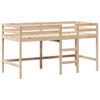 vidaXL Hochbett mit Leiter und Dach 80x200 cm Massivholz Kiefer