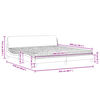 vidaXL Bett mit Matratze "Dover" Dunkelgrau 200x200 cm Samt