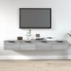 vidaXL Wandschr&auml;nke 2 Stk. Grau Sonoma 68x30x20 cm Holzwerkstoff
