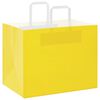 vidaXL Papiertragetaschen 250 Stk. mit Henkeln Gelb 32x22x24 cm