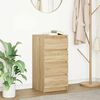 vidaXL Sideboard Sonoma-Eiche 37,5x35x76 cm Holzwerkstoff