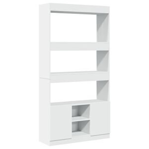 vidaXL Highboard Wei&szlig; 92x33x180 cm Holzwerkstoff