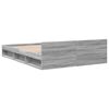 vidaXL Bettgestell mit Schubladen Grau Sonoma 120x200 cm Holzwerkstoff