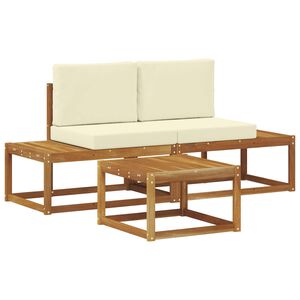 vidaXL Outdoor-Sofagarnitur 3 stk. Natur