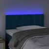 vidaXL LED Kopfteil Dunkelblau 90x5x78/88 cm Samt