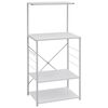 vidaXL Mikrowellenregal Wei&szlig; 60x39,6x123 cm Holzwerkstoff