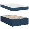 vidaXL Bettrahmen mit Matratze Blau 120 x 190 cm Stoff