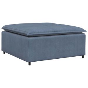 vidaXL Modulares Sofa Fußhocker-Modul Blau 100x100x48 cm