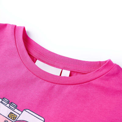 Kinder-T-Shirt Dunkelrosa 104