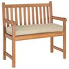 vidaXL Kissen Beige 100 x 40 x 8 cm Oxford-Stoff