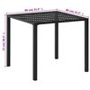 vidaXL 3-tlg. Bistro-Set Stahl Schwarz