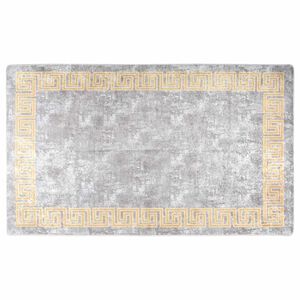 vidaXL Teppich Waschbar Grau 120x180 cm