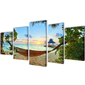 vidaXL Bilder Dekoration Set H&auml;ngematte 200 x 100 cm