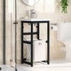 vidaXL Badezimmer Waschtischgestell Schwarz 40x38x83 cm Eisen