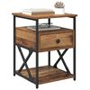 vidaXL Nachttisch mit Schubladen Altholz 40 x 42 x 55 cm Holzwerkstoff