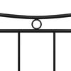 vidaXL Bettgestell Schwarz Metall 120x200 cm