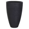 ProGarden Blumentopf Geriffelt 40x60 cm Anthrazit