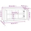 vidaXL Sideboard Grau Sonoma 102x35x60 cm Holzwerkstoff