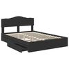 vidaXL Aufbewahrungsbett Schwarz 140 x 190 cm Holzwerkstoff