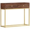 vidaXL Konsolentisch 90&times;30&times;75 cm Massivholz Mango
