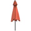 vidaXL Sonnenschirm mit Metall-Mast 300 cm Terrakotta