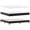 vidaXL Boxspringbett mit Matratze Schwarz 200 x 200 cm Kunstleder