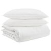 vidaXL Bettdecken Set mit Kissen 3 pcs Wei&szlig; Daunenfeder