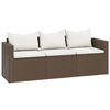 vidaXL Garten-Lounge-Set Braun Poly Rattan