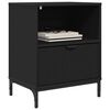 vidaXL mit Schubladen 2 pcs Schwarz 49 x 36 x 61 cm Holzwerkstoff