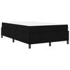 vidaXL Boxspringbett Schwarz 120 x 200 cm Stoff