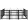 vidaXL Outdoor-Hundezwinger Stahl 8,47 m&sup2;