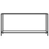 vidaXL Konsolentisch Transparent 160x35x75 cm Hartglas