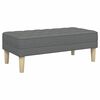 vidaXL Bank mit Kissen Dunkelgrau 113 x 57 x 39 cm Stoff