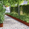 vidaXL Rasenkanten 10 pcs Rostig 103 x 0,05 x 22 cm Wetterfeststahl