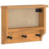vidaXL Wandgarderobe SANDNES 45x12x35 cm Massivholz Kiefer