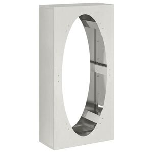 vidaXL Brennholzregal 50x23x100 cm Edelstahl