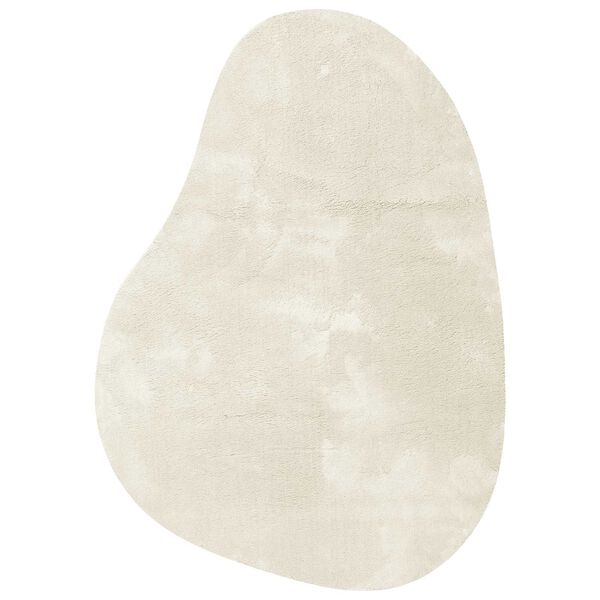 vidaXL Bereichsteppiche HUARTE Creme 140 x 200 cm Polyester