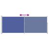 vidaXL Seitenmarkise Ausziehbar 180x500 cm Blau