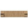 vidaXL Kopfteil mit Schrank 3 pcs Artisan-Eiche Holzwerkstoff