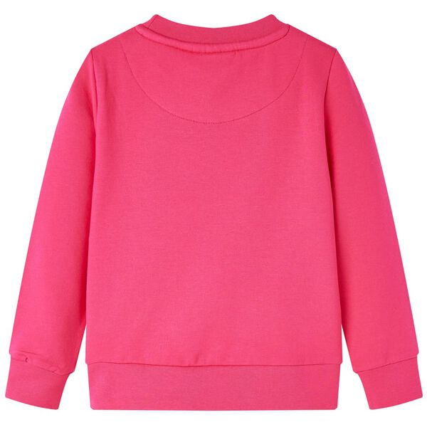 Kinder-Sweatshirt Knallrosa 116