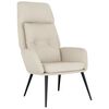vidaXL Relaxsessel Creme Wildleder-Optik