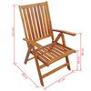 vidaXL M&ouml;belset Braun Holz