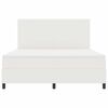 vidaXL Boxspringbett Creme und Wei&szlig; 203 x 180 x 128 cm Cordstoff
