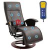 vidaXL Massagesessel Braun Kunstleder