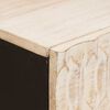 vidaXL Sideboard mit T&uuml;r Wei&szlig;e gewaschene Oberfl&auml;che 80 x 33 x 75 cm