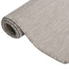 vidaXL Outdoor-Teppich Flachgewebe 100x200 cm Hellgrau