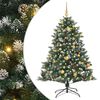vidaXL Künstlicher Weihnachtsbaum mit 150 LEDs mit Ständer Grün 150 cm