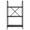 vidaXL B&uuml;cherregal Schwarz Eichen-Optik 60 x 30 x 109 cm Holzwerkstoff