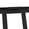 vidaXL Dachschneeschild Schwarz 100 x 2,5 x 20 cm Stahl
