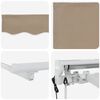 vidaXL Elektrische ausziehbare Markise Beige 3,5 x 2,5 m